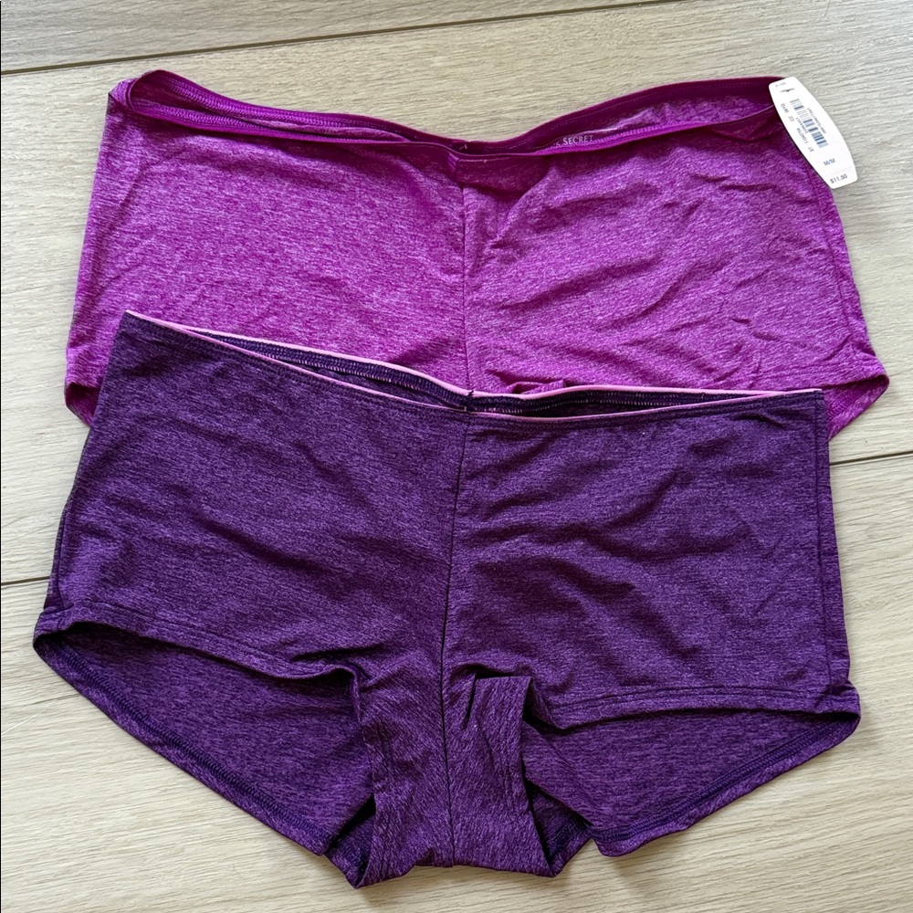 NWT Victoria’s Secret Purple and Dark Purple Women's Boy Shorts